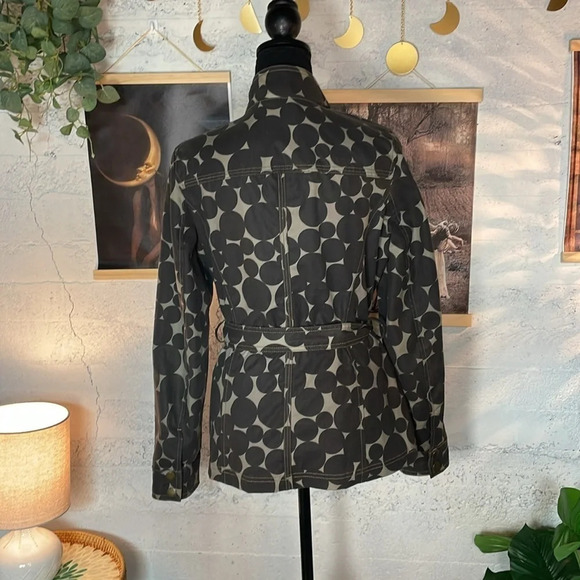 Boden waxed cotton utility jacket with tie waist size 6 - Picture 3 of 10